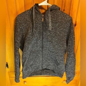 Juniors Thick Black and Gray Coat XL